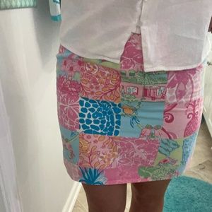 Lily Pulitzer mini skirt palm beach patch
